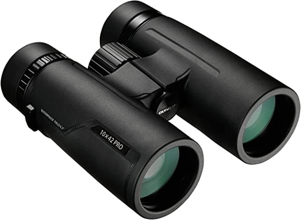 Olympus Binoculares 10x42 PRO - Prisma de techo impermeable y antivaho V501021BU000