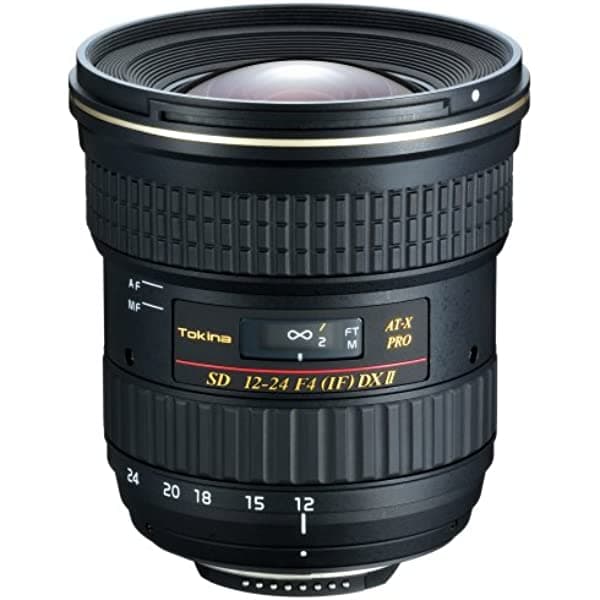 Tokina AF 12 - 24 mm f/4 AT-X 124 Pro DX II Lens - Nikon Mount AT-124 PRO DX II
