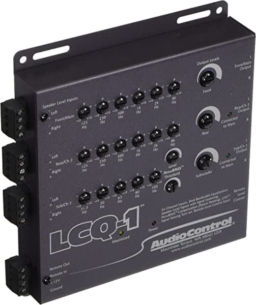 Audio Control LCQ1 - Convertidor de salida de línea de audio para coche de 6 canales con ecualizador