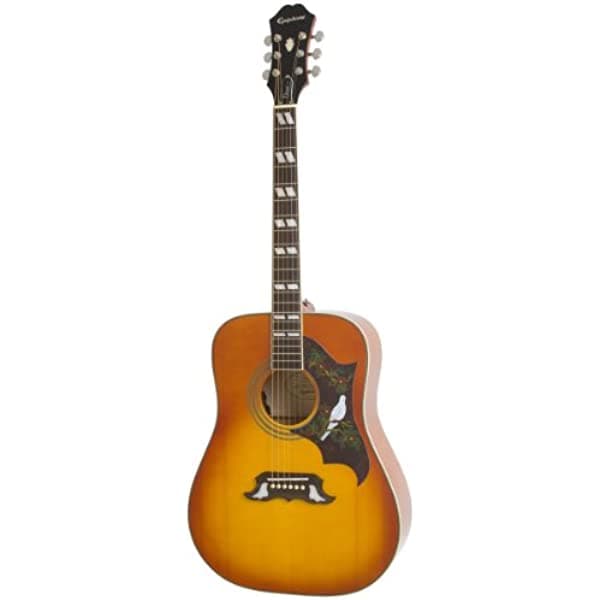 Guitarra Acústica/Eléctrica Epiphone Hummingbird Pro Con Superficie Sólida Violinburst EEDVVBNH1