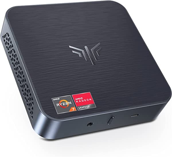 KAMRUI AMD Ryzen 7 3750H Mini PC, Windows 11 Pro 16GB RAM 512 GB SSD Micro computadoras de escritorio, gráficos Radeon RX Vega 10, pantalla doble DP 4K, factor de forma pequeño para oficina, edición de video, juegos ligeros