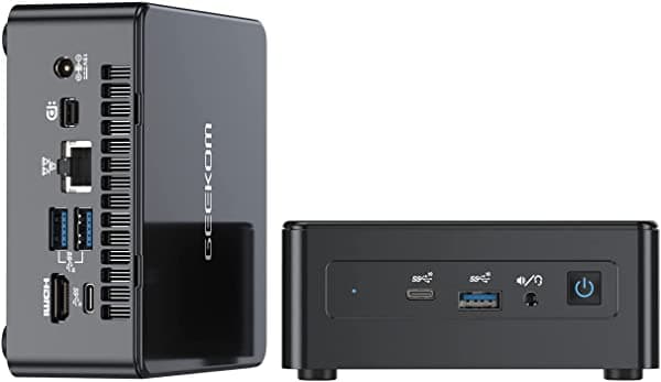GEEKOM Mini PC, Mini IT8 Intel i5-8259U Mini Desktop Computers 16GB RAM 512GB PCIe SSD, Windows 11 Pro Mini Computer/Dual-Channel DDR4/HDMI2.0 4K UHD/Dual WiFi/BT/USB 3.2/VESA for Home/Office
