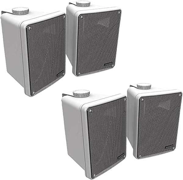 KICKER KB6000 - Altavoces blancos de rango completo para interiores y exteriores (11 KB6000 W) 11KB6000W+2