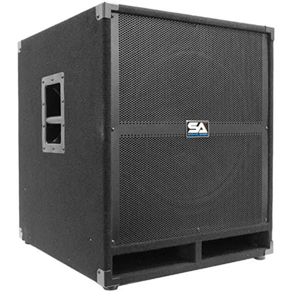 Seismic Audio Tremor_18-PW, gabinete con bocina (18 pulgadas) con amplificador de potencia