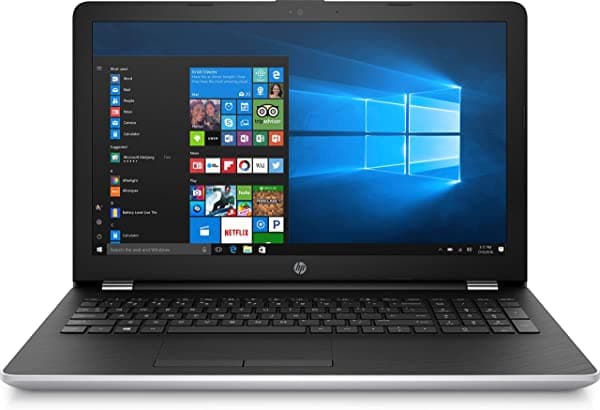 HP 15.6" HD Intel i3-7100U 4GB RAM 1TB HDD USB 3.1 Windows 10 Plata notebook 6UY82UA#ABA