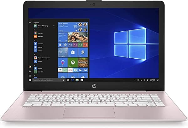 HP Laptop HD de 14 pulgadas, Intel Celeron N4000, 4 GB de RAM, 64 GB eMMC, HDMI, cámara web, WiFi, Bluetooth, Windows 10 S 14-cb172