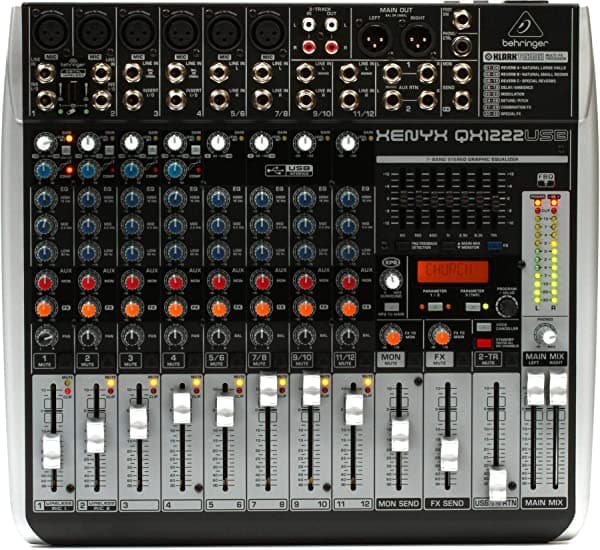 Behringer Xenyx Qx1222Usb Mezclador Con Usb Y Efectos