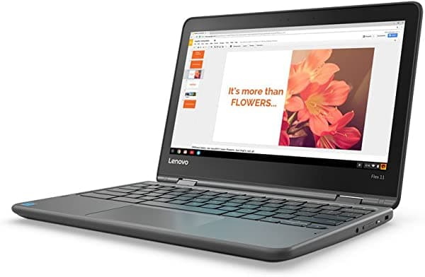 Lenovo Flex 11 Chromebook 11.6 pulgadas HD IPS panel táctil (1366 x 768) MTK 8173c 4 GB 32 GB cromo - ZA270025US