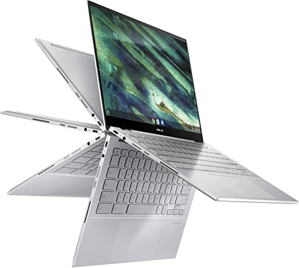 ASUS Chromebook - Laptop con pantalla táctil y giratoria en 4 direcciones, NanoEdge, con procesador Intel Core M3-8100Y C436FA-DS599T-W