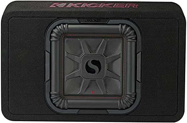 Kicker 46TL7T102 L7T - Caja para subwoofer cuadrada cargada de 10 pulgadas, 2 ohmios (reacondicionado) TL7T102 (46TL7T102)