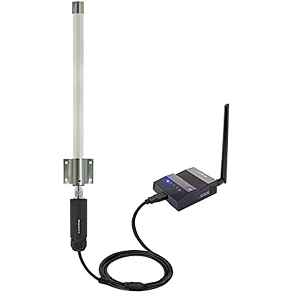 C. Crane CC Vector RV - Sistema de repetición WiFi de largo alcance de 2.4 GHz, extiende WiFi distante a todos los dispositivos de tu RV, barco o equipo grande VEC2