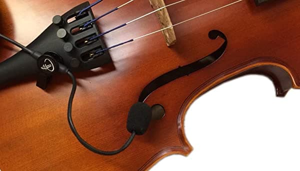 "El Feather" Violín Pickup con cuello flexible micro-goose by Myers Pastillas ~ See it en acción. Copiar y pegar: myerspickups. com