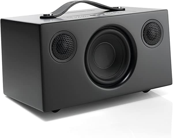 Audio Pro Addon C5A - Altavoz inteligente inalámbrico compacto Multiroom WiFi/Bluetooth - Alexa incorporado (negro)