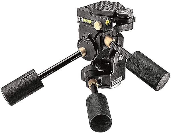 Manfrotto 3D Super Pro - Cabeza de 3 vías (229), color negro