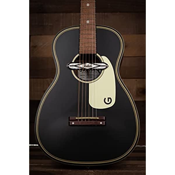 Gretsch Guitarra electroacústica de 6 cuerdas, para diestros, ahumada negra (2705000506)