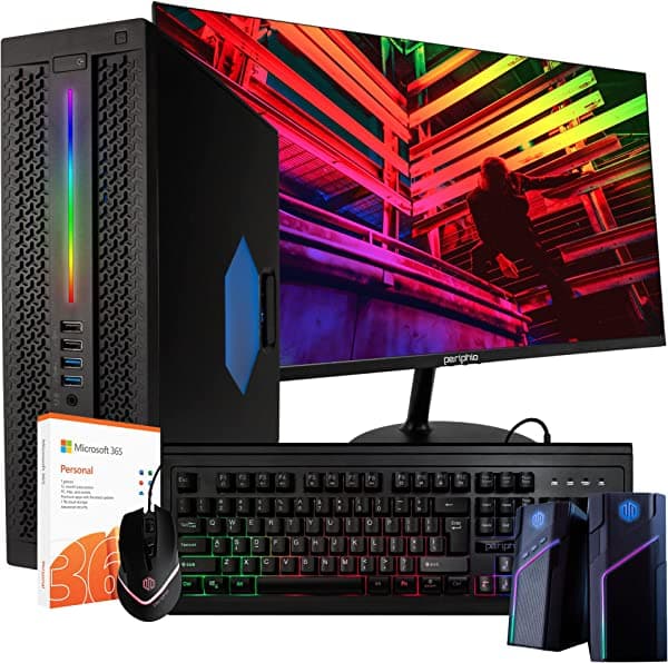 HP EliteDesk 800G2 Small RGB, computadora de escritorio | Intel i5 3.2 GHz Quad Core | 16 GB RAM | 500 GB SSD + 1 TB HDD | 5G-WiFi | Windows 10 | reacondicionado 800 G1