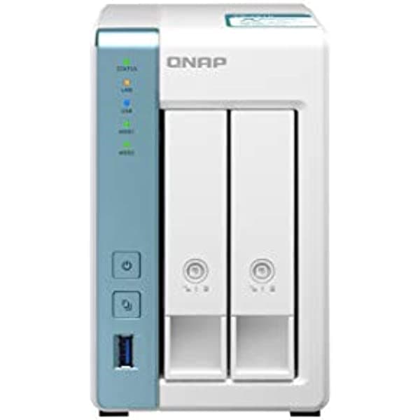QNAP TS-231K - NAS para el hogar de 2 bahías con dos puertos de 1 GbE