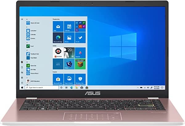 ASUS E410 Intel Celeron N4020 4 GB 128 GB eMMC 14 pulgadas HD LED Win 10 Laptop (rosa) E410MA-202