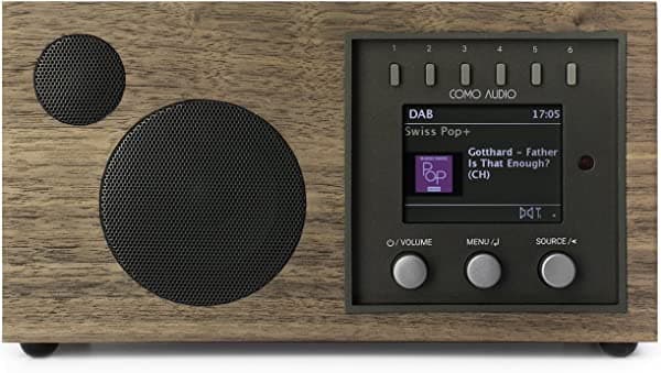 Altavoz inalámbrico de Como Audio Solo, color blanco piano marrón/negro (Walnut/Black) Solo Walnut