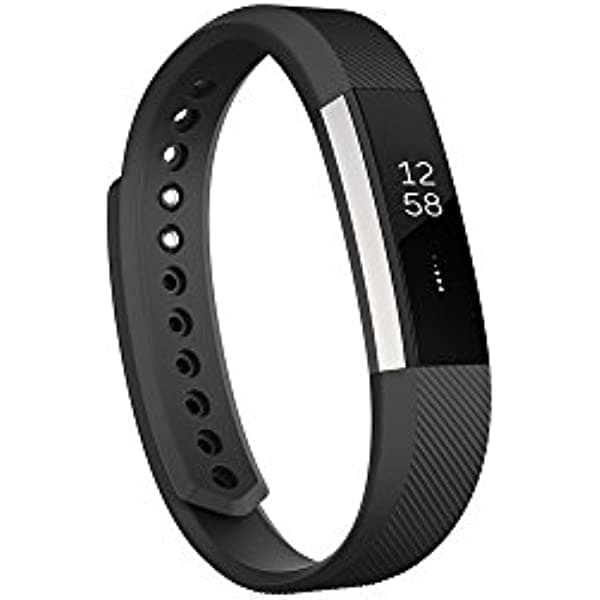 Fitbit Alta Fitness Tracker, FB406BKXL, Plateado/Negro, 1, 1
