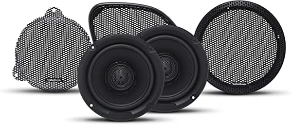 Rockford Fosgate TMS65 Power Harley-Davidson - Altavoces de carenado/Tour-Pak de rango completo de 6.5 pulgadas (2014+)