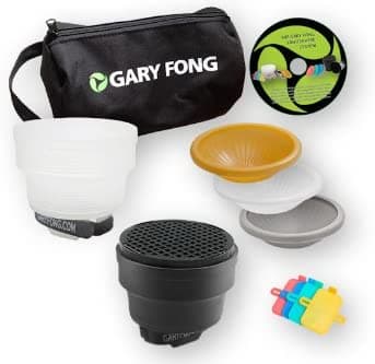 Gary Fong Moda y Comercial modifying Kit de Flash (Blanco/Negro/Gray/ámbar de iluminación) GF-LSC-SMF