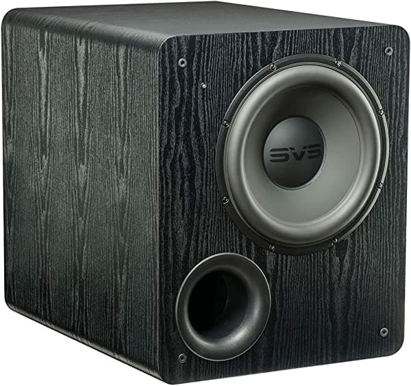SVS PB-2000 Subwoofer con puerto controlado por DSP de 500 vatios de 12 pulgadas (fresno negro) PB-2000 - Black Ash