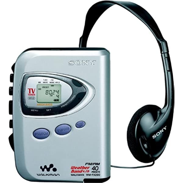 Sony WM-FX290 Reproductor de cassette estéreo con sintonización FM/AM/TV/Weather