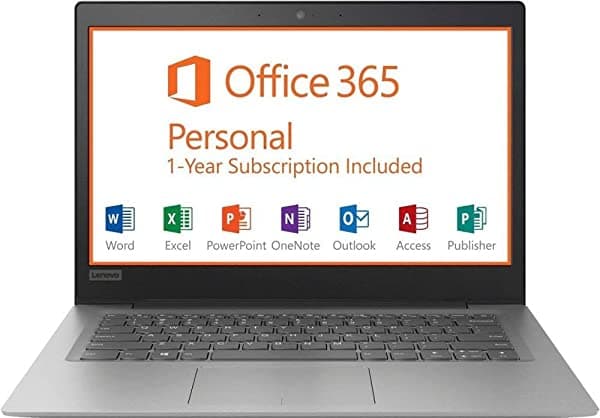 Computadora portátil Lenovo 2019 de 14 pulgadas, procesador Intel Celeron N3350 de hasta 2.4 GHz, RAM de 2 GB, memoria flash eMMC de 32 GB, HDMI, WiFi 802.11ac, Bluetooth 4.0, USB 3.0, Windows 10 120S-14