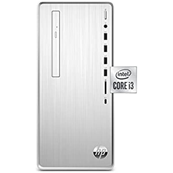 HP Pavilion Desktop, 10th Gen Intel Core i3-10100 Processor, 8 GB RAM, 512 GB SSD, Windows 11 (TP01-1030, Silver)