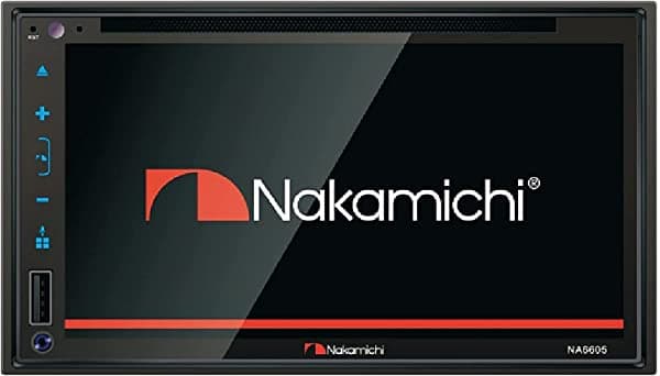 NAKAMICHI NA3605 - Pantalla WVGA de 6,8 pulgadas para Apple CarPlay y Android Auto, multimedia CD DVD USB MP3 Bluetooth Spotify y Pandora, estéreo para auto