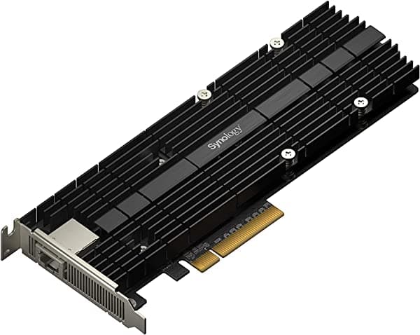 Synology Tarjeta adaptadora Ethernet de 10 GB y M.2 E10M20-T1, RJ-45; 1 puerto