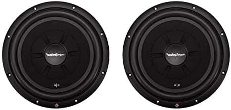 Rockford Fosgate R2SD4-12 - Subwoofer de coche de 12 pulgadas, 1000 W, 4 ohmios, poco profundo/delgado, con cono de polipropileno inyectado con micrófono y anillo de PVC integrado