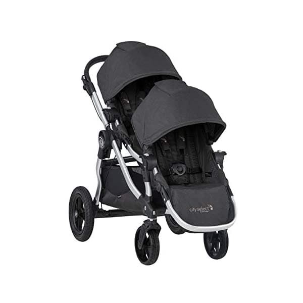 Baby Jogger City Select - Cochecito Doble | Cochecito De Bebé Con 16 Formas De Montar Incluido Segundo Asiento | Cochecito De Plegado Rápido Chorro