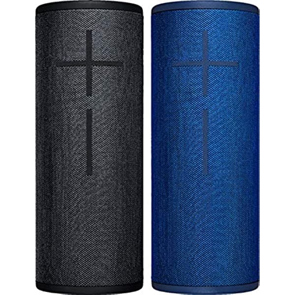 Ultimate Ears MEGABOOM 3 Altavoz portátil inalámbrico Bluetooth impermeable (paquete de 2) - Lagoon Azul/Noche Negro