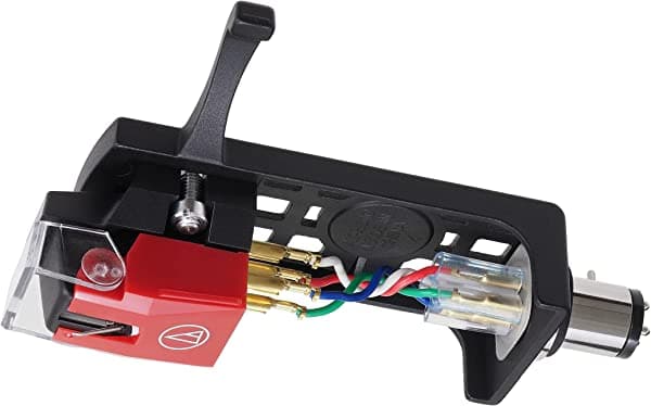 Audio-Technica VM540ML/H - Kit combinado de cabeza/cartucho para tocadiscos, color rojo