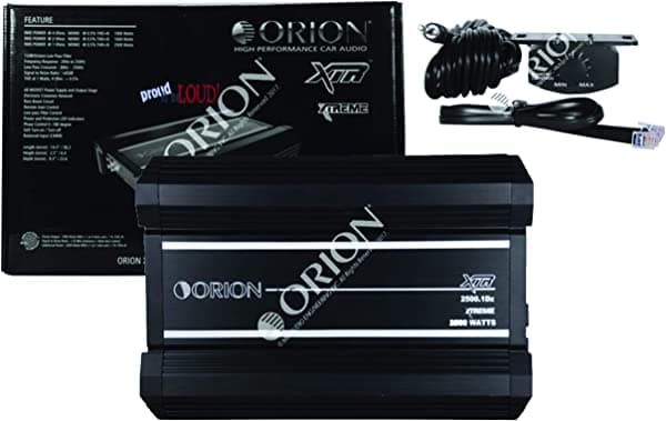 Orion XTR2500.1DZ - Amplificador monobloque clase D de 1 canal estéreo para automóvil de 2500 vatios RMS XTR2500.1DZ + ALPHA