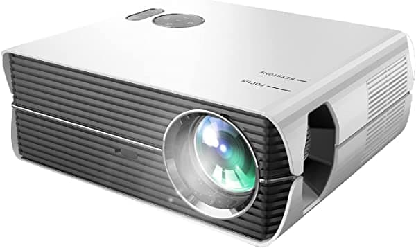 Proyector con WiFi y Bluetooth, KARCLE 9500L Full HD Native 1920x 1080P Proyector con zoom y corrección Keystone 4D, pantalla de teléfono de sincronización 5G, proyector de película al aire libre de 300 pulgadas para TV Stick/Laptop/PS5/USB