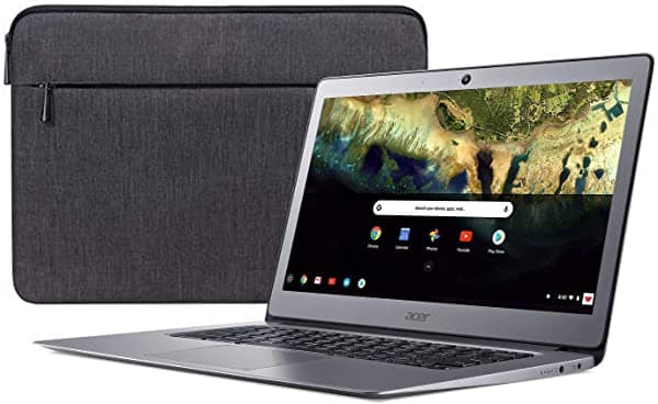 Acer Chromebook 14, Celeron N3160, 14" Full HD, 4GB LPDDR3, 16GB eMMC, CB3-431-C9W7 Bundle, Plata