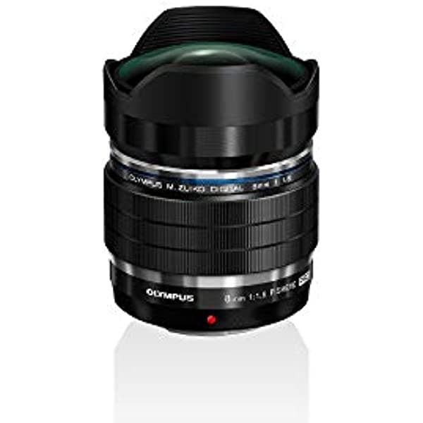 OM SYSTEM/オリンパス Olympus M.ZUIKO Digital ED - Lente de ojo de pez F1.8 PRO EF-M0818PROBLK para micro cuatro tercios