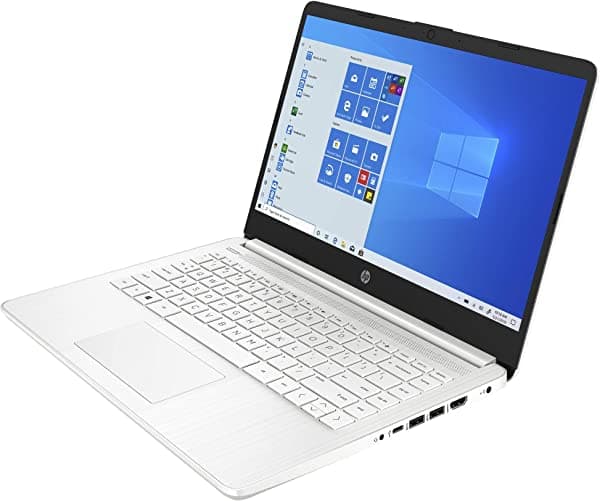 HP 14-fq0041nr 3020E 4GB 64GB Windows 10 S con Office 365 Blanco