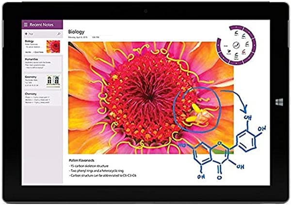 Microsoft Surface 3 Tablet (10.8 pulgadas, 64 GB, Intel Atom, Windows 10) (reacondicionado certificado), Plateado 128 GB
