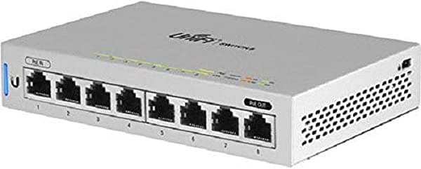 Ubiquiti Networks - Switch UniFi de 8 puertos, Administración PoE+ Gigabit con SFP, 150 W (US-8-150 W), Plateado
