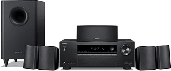 Onkyo HT-S3900 - Paquete de receptor de cine en casa de 5.1 canales, color negro