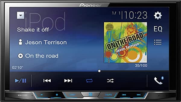 Pioneer(r) Mvh-300ex - Receptor de audio y vídeo digital doble Din de 7" con Bluetooth(r)
