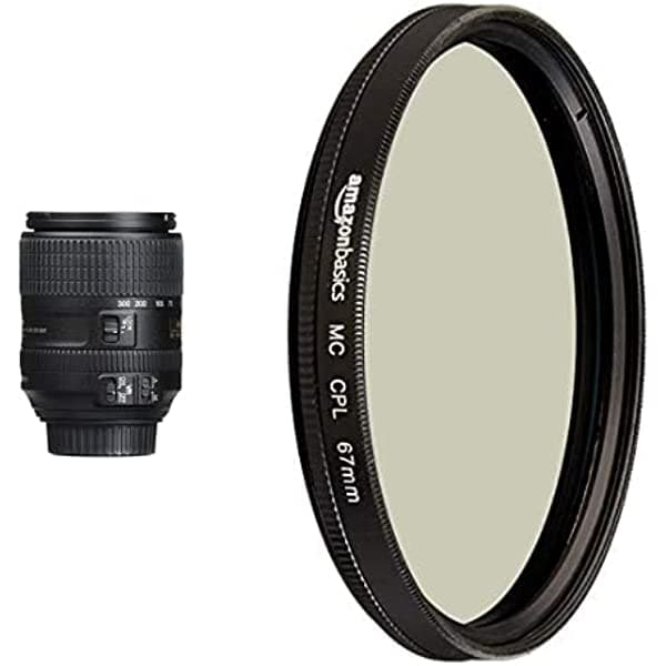 Nikon AF-S DX NIKKOR - Lente de zoom con reducción de vibración con lente polarizadora circular, 2.638 in