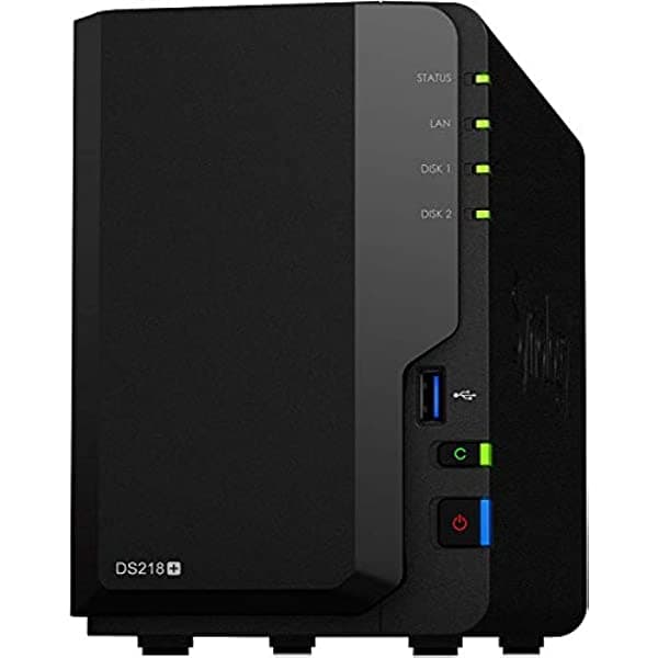 Synology DiskStation DS218+ Caja NAS de 2 bahías, doble núcleo 2.0GHz, sin disco duro Z661334