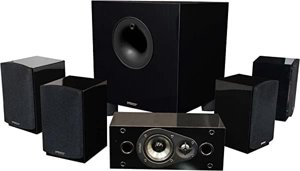 Sistema de cine en casa clásico Energy 5.1 (conjunto de seis, negro) Negro de alto brillo 1008207