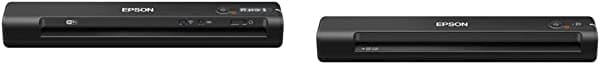 Epson Workforce ES-60W Escáner de documentos portátil inalámbrico alimentado con hojas para PC y Mac y Workforce ES-50 Escáner de documentos portátil con hojas para PC y Mac