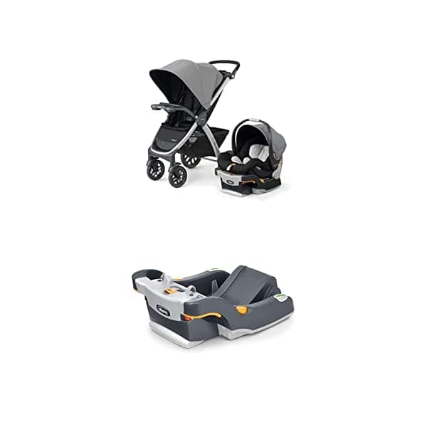 Chicco Bravo Trio - Travel system y base extra, color camden, negro